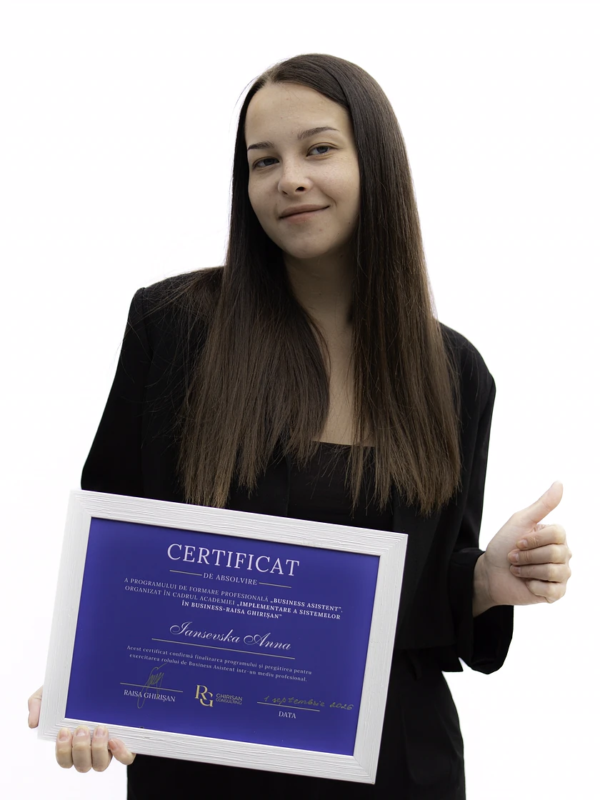 Ana I., absolventă Business Asistent Director