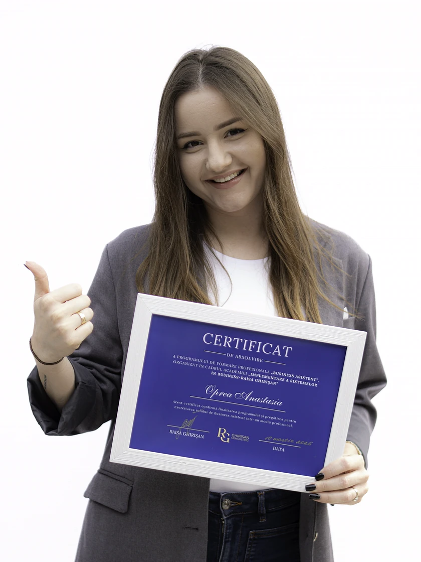 Anastasia O., absolventă Business Asistent Director