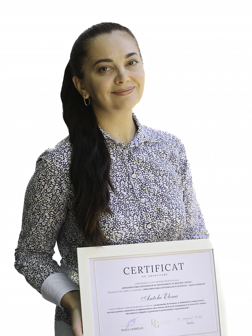 Elena A., absolventă Implementarea Sistemelor HR
