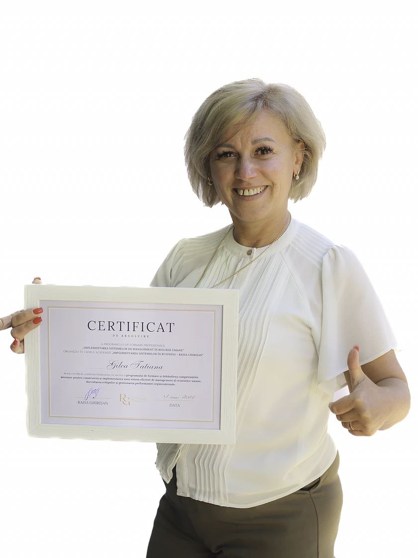 Tatiana G., absolventă Implementarea Sistemelor HR